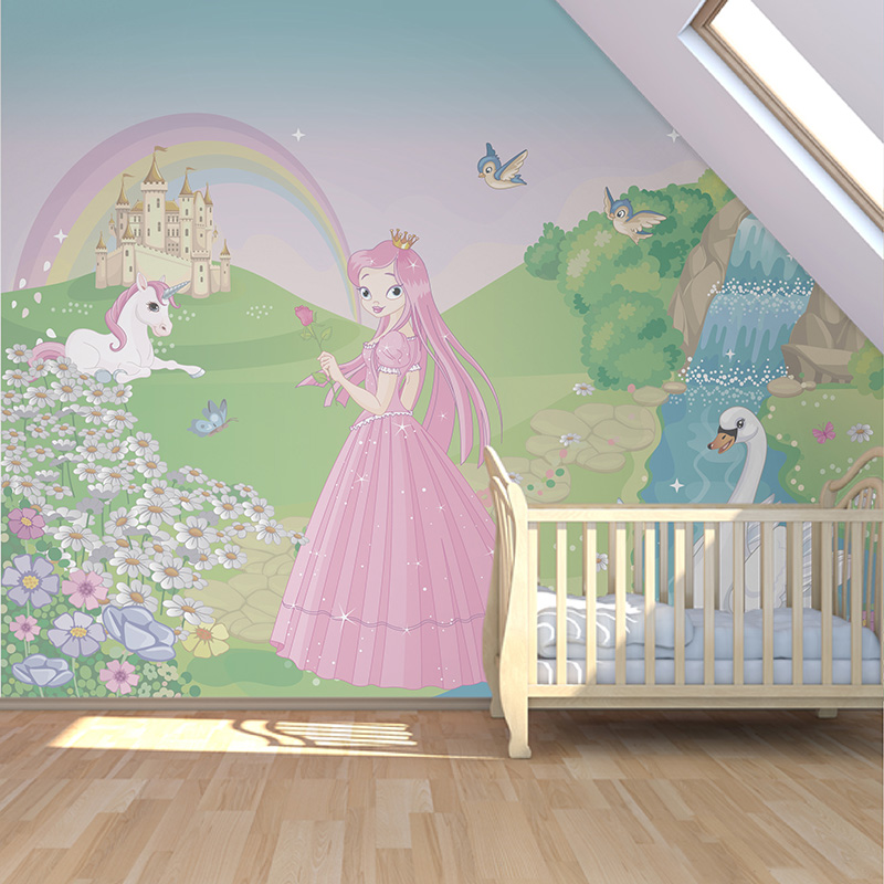 Foto tapete Princeza i jednorog 2, foto tapeta na zidu